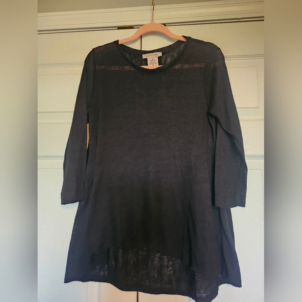 Philosophy Sheer Knit Hi-Low Top – Size M